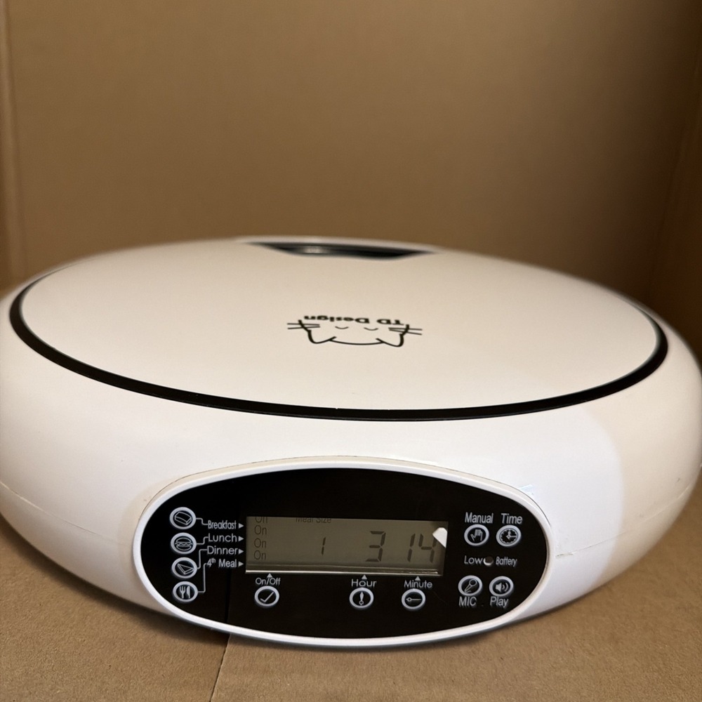 TD DESIGN Automatic Pet Feeder Dry and Wet Food Dispenser Programmable  READ